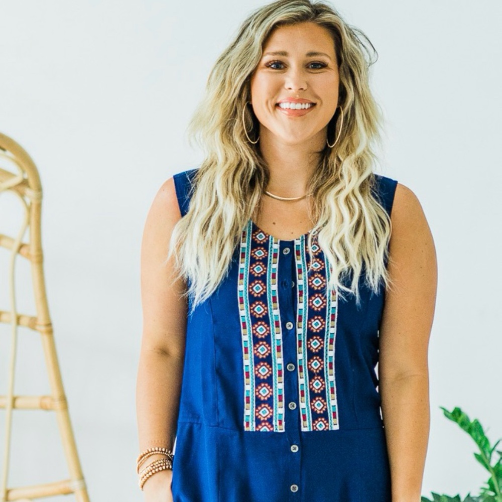 Ethically made artisan crafted Mila Jumpsuit With Embroidery